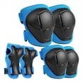 thumbnail image 1 of Conjunto de Protección Infantil: Rodilleras, Coderas y Muñequeras para Patinaje, Ciclismo, Bicicleta, Patinete, Color Azul., 1 of 6