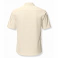 thumbnail image 3 of Kureaily Men's Short Sleeve Button Down Shirts Casual Printed Summer Regular Fit Beach Shirt Vacation Wedding Short Shirts,5X-Large/(Yellow), 3 of 3