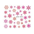 thumbnail image 1 of 1 Sheet Christmas 3D Nail Sticker Snowflakes Nail Tips Tatoos Party Manicure Transfer Sticker, 1 of 8