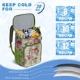 thumbnail image 6 of Travel Cooler Bag - Pioneer Flower Floral Print Pattern Camping Beer Cooler Backpack with Bottle Opener- Waterproof Insulated Picnic Backpacks - Cooler Bag for Beach, 6 of 6