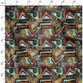 thumbnail image 3 of Soimoi Cotton Cambric Green Fabric By the Yard - 42 Inch Wide - African Tribal Material - Artistic and Modern Patterns for Various Uses Printed Fabric, 3 of 6