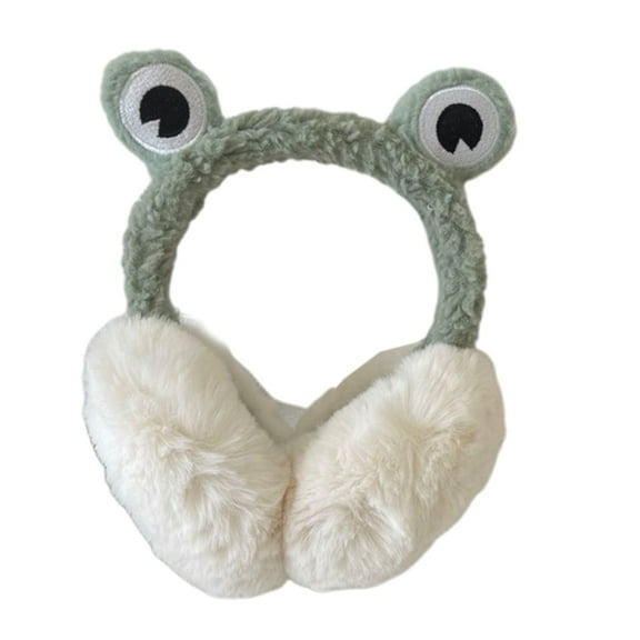 for Frog Earmuffs Plush Earmuffs Fleece Ear Muffs Headband Women Animal Earmuffs Earflaps Headband