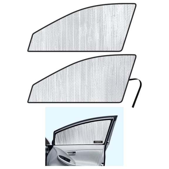 Side Window Front Row Sunshades for 2010-2015 Toyota Prius Hatchback (Set of 2)