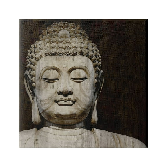Stupell Industries Closed Eye Buddha Shrine Figure Portrait, 36 x 36,Design by Tom Bray