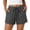 #04 Gray 【Mix, Match & Rotate: Stock Up on Your Favorite Colors】, variant on Women's Soft Fabric Delicate Lace Shorts, Drawstring Elastic Waist Flattering Look, Functional Side Pockets Elegant Intricate Trim Matrix, Summer Beachwear Daily Casual Lounge Outing, Solid