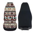 thumbnail image 4 of Binienty Aztec Geometry Print Universal 2pcs Front Seat Cover, Washable Soft Thin Driver Seat Protector, Vehicle Seat Protector Car Covers for Auto Sedan SUV Truck Auto Accessories, 4 of 7