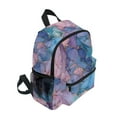 thumbnail image 2 of FORMRS School Backpack with Front Zippered Pocket 12" Student Travel Daypack, Pink Marble Pattern, 2 of 6