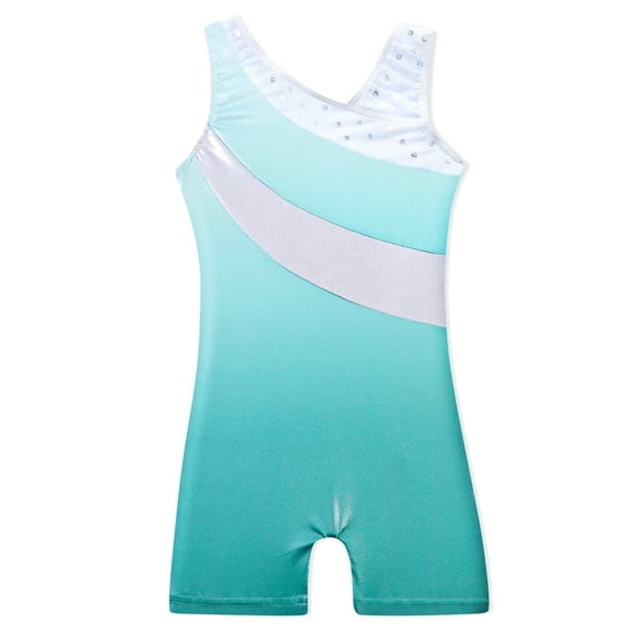 DAXIANG Gymnastics Leotard one peice for Girls Dance Unitard Green (11-12 yrs)