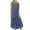 Blue#6, variant on Rollbacks & More Viikei Dresses for Women,Women's Fashion Holiday Summer Solid Color Sleeveless Party Beach Dress