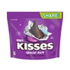 Hershey's Kisses SPECIAL DARK Mildly Sweet Chocolate Candy, Share Pack 10 oz