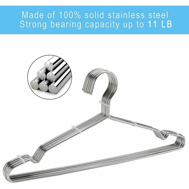 Wire Hangers Strong Stainless Steel Metal Hangers 16.5 Inch Ultra Thin  Space Saving Clothes Hangers Free Shipping, 10, 30, 40, 50 Pack 