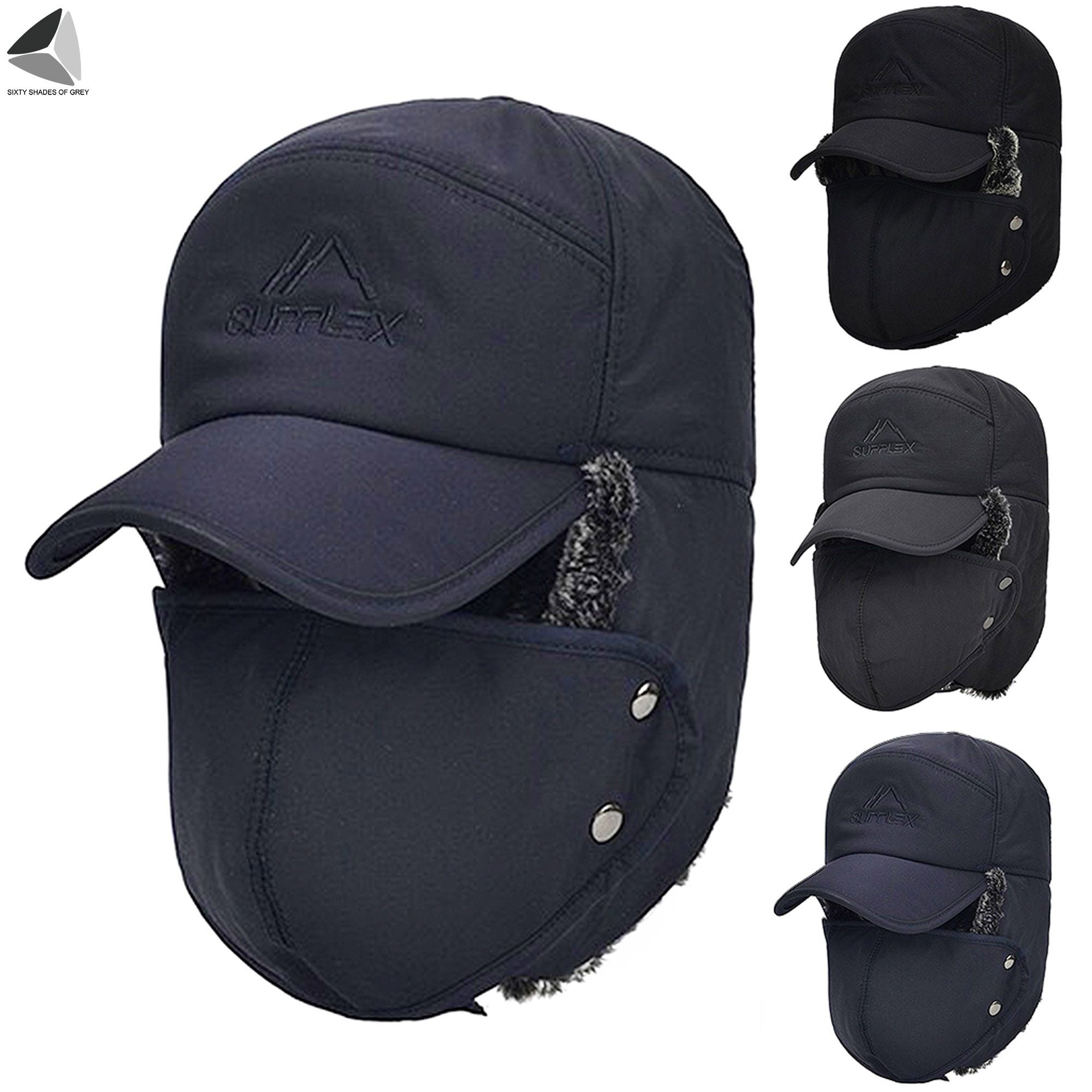 Mens peaked trapper hat Outlet