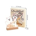thumbnail image 2 of NWOKYZGH Cutes and s Monthly Desk Calendar - Gift for Pet Lovers 3D Pet Table Calendar with Wooden Base and Planning Pages, Kitten theme Desktop Planner for Home office and Room, 2 of 9