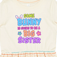thumbnail image 4 of Inktastic Some Bunny is Going to Be a Big Sister with Bunny Ears and Flowers Girls Toddler Dress, 4 of 5