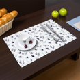 thumbnail image 2 of Placemat, Pioneer Flower Floral Print Pattern Place Mats Table Mat Set Of 2, PVC Washable Placemats for Party Kitchen Dining Decoration, 18x12 Inch, Fade Resistant, 2 of 6