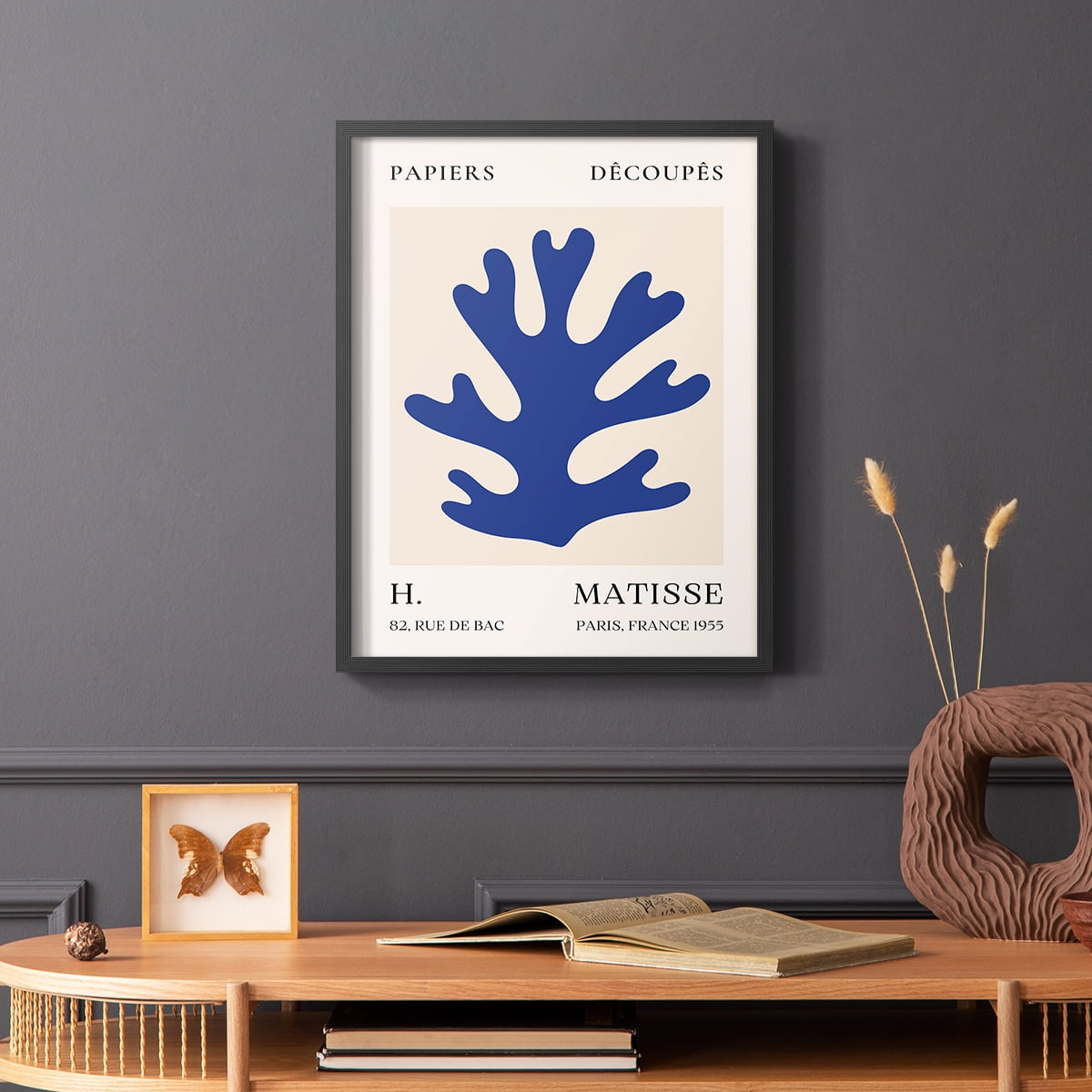 Matisse CLVII Framed Print in Black Solid Wood 16 x 20 Framed Print