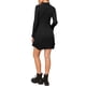 thumbnail image 3 of Vestido de suéter plisado INSPIRE CHIC para mujer, vestido de camisa de punto de manga larga, color negro, 3 of 6