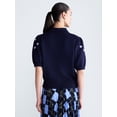 thumbnail image 3 of Free Assembly Women's and Women's Plus Embroidered Cardigan Sweater with Elbow Sleeves, Sizes XS-4X, 3 of 5