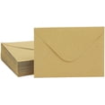 thumbnail image 1 of Sobres de papel kraft 4x6 compatibles con baby shower, fiesta de cumpleaños, invitaciones de boda (paquete de 4,6x6,3 en 50) Afortunado Sencillez, 1 of 5