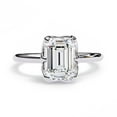 thumbnail image 2 of IGI Certified Lab Grown Diamond Engagement Ring | Center 8.5x6.5mm Emerald Cut 6 prong Solitaire Wedding Anniversary Rings For Women In 14k Solid White Gold | F-G, VS-SI Quality (2.15 Ctw) Ring Size-4, 2 of 7