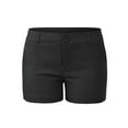 thumbnail image 3 of MixMatchy Women's Slim Comfort Mid Rise Comfy Office Shorts, 3 of 4