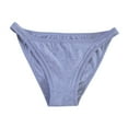 thumbnail image 1 of Plus Size Low Rise Underwear, Basic Solid Color Panties in Soft Stretch Cotton, Comfortable & Simple Briefs for Daily Wear Under Low-Rise Pants Gray M, 1 of 2