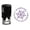 Violet, variant on Printtoo Self Inking Custom Round Family Return Address Rubber Stamp Snowflake Personalized Stamper-Black