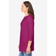 thumbnail image 2 of Woman Within Plus Size Perfect Three-Quarter Sleeve Crewneck Tee, 2 of 6