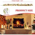 thumbnail image 3 of Quntis 2 Pack Christmas Garland with Globe Lights, 5.6FT 20 LED Red Berry Garland Christmas Decorations PineCones Bells, Artificial Xmas Garland for Door Mantel Fireplace Table Holiday Indoor Outdoor, 3 of 8