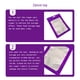 thumbnail image 4 of Injueey 100 piezas de bolsas de cuidado posterior diseño de ventana transparente carcasa de teléfono móvil Teléfono y Comunicación Violeta 14x20cm, 4 of 6
