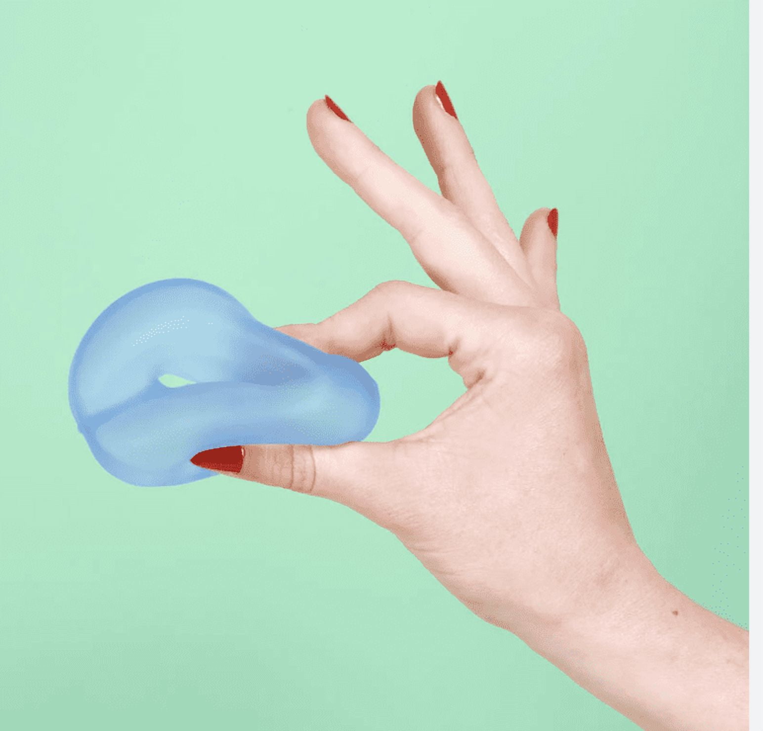 SPEKS Original Gump Loop -Dew - Sensory, Stress Relieving Ball