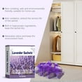 thumbnail image 4 of Olilia 10Pack Lavender Sachets - Stop Clothes Damage - Lavender Sachet Bags for Drawers, Closets, Wardrobe, Cars - 100% Natural Dried Lavender Flowers – Room Air Freshener, Closet Scent, 4 of 9