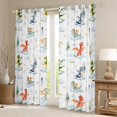 thumbnail image 2 of Feelyou Kawaii Dragon Animal Black Out Curtains, Dreamy Stars Cloud Curtains Pack of 2 (42x63 Each), Teens Kids Boys Girls Bedroom Curtains, Window Curtains Decor, 2 of 6