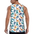thumbnail image 3 of Gaeub Block Dinosaur Men's Athletic Tank Top, Workout Sleeveless Shirts, Running Tank Tops for Gym, Running, Training - X-Large, 3 of 9