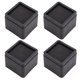 thumbnail image 4 of Elevadores de cama apilables duraderos, patas para muebles a prueba de insectos, cuadradas, negras, a prueba de humedad, 4 Uds., 4 of 5