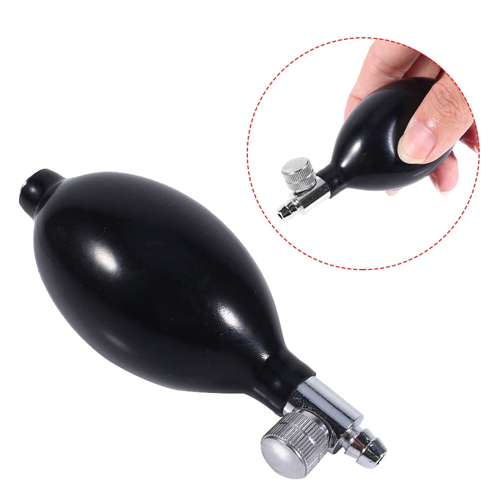 YLSHRF Blood Pressure Latex Bulb,Replacement Black Manual Inflation Blood Pressure Latex Bulb With Air Release Valve    ,Inflation Blood Pressure Bulb