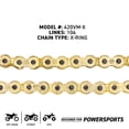 thumbnail image 4 of Niche Gold 420 X-Ring Chain 104 Links With Master Link Motorcycle 519-CDC2567H, 4 of 8