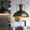 thumbnail image 2 of Loft Pendant Lamp, Industrial Pendant Lighting with Rustic Bowl Shape Barn Dome Lampshade, Ceiling Mount Lamp for Kitchen Dining Room Decor, 2 of 5
