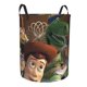thumbnail image 2 of Cesta para ropa sucia redonda de una sola capa de Toy Story, de tela Oxford duradera, impermeable, portátil, plegable, para baño, bolsa de almacenamiento de ropa con asa, tamaño mediano., 2 of 7