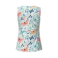thumbnail image 5 of Picia Butterflies Pattern Women's Workout Tank Top,Breathable Activewear,Slim Fit Athletic Top,Versatile Workout Moisture-wicking top-XX-Large, 5 of 9