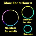 thumbnail image 3 of GIFTEXPRESS Glow Sticks 600 Pack - 8" Assorted Neon Color Glow In The Dark Glowsticks - Bulk Light Up Party Favors to Make Necklaces, Bracelets & Decorations for Kids, 3 of 6