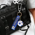 thumbnail image 4 of Productos con temática de deportes de pelota Llaveros de balón de fútbol realistas Accesorios Mercancía Llaveros tridimensionales Llavero de metal, 4 of 6