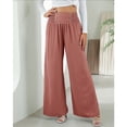 thumbnail image 1 of Pantalones sueltos para mujer pantalones de pierna ancha para mujer cintura alta transpirables color puro para uso diario para citas ANGGREK Otros, 1 of 7