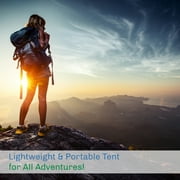 2-Person Dome Tent with Camping Accessories - Including Rain Fly and Carry Bag in Red - by Wakeman Outdoors