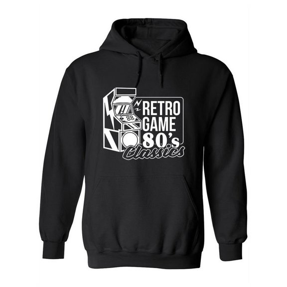 Retro 80s Game Classics Hoodie Women -Image by Shutterstock, Female 3X-Large