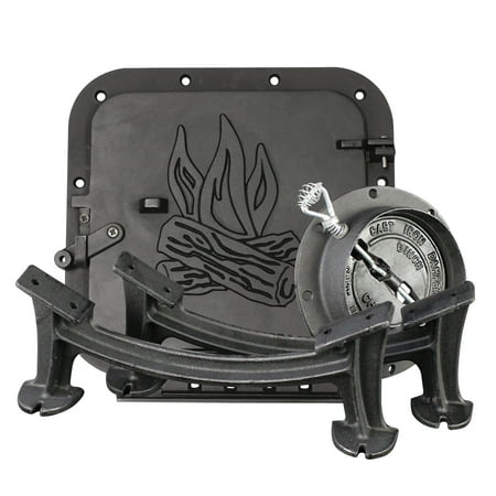 United States Stove Company BSK1000 Cast Iron Single Barrel Camp Stove (Best High Efficiency Wood Burning Stove)