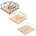 thumbnail image 3 of beisidaer Square Vintage Style Napkin Paper Holder Metal Tissue Paper Towel Storage Rack -White, 3 of 6