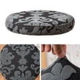 thumbnail image 5 of Stool Covers Round, Stretch Round Bar Stool Covers Washable Bar Stool Seat Covers Stool Cushion Slipcover Elastic Bar Chair Covers for 12-15 Inch Chair Black, 5 of 8