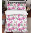 thumbnail image 1 of 3D Dibujado a mano rosa Peonía Floral Funda nórdica Set Ropa de Cama Set Funda Nórdica, 1 of 3