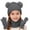 Gray, variant on Girls Hats, Scarves & Gloves Sets, Winter Windproof Snow Knitted Beanies, Neck Gaiters & Gloves Red Size 2-12 T